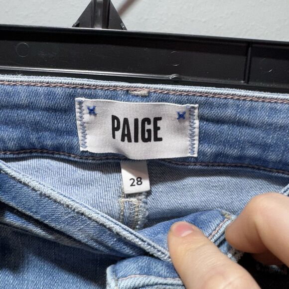 Paige Manhattan Bootcut Raw Hem Jeans Size 28- READ DESCRIPTION! - Picture 3 of 7